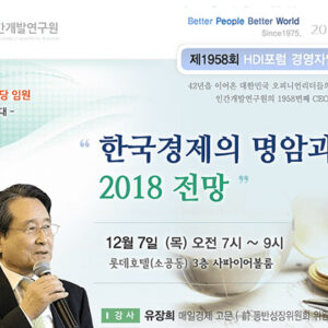 한국경제의 명암과 2018 전망