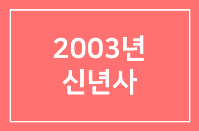 2003년 인간개발연구원 신년사