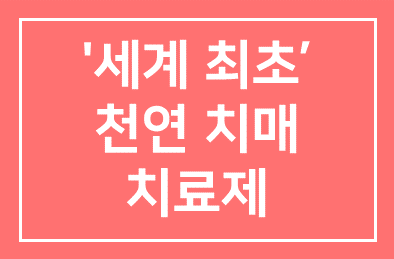 한국파마 “‘세계 최초+천연’ 치매 치료제 기술 내놔…”